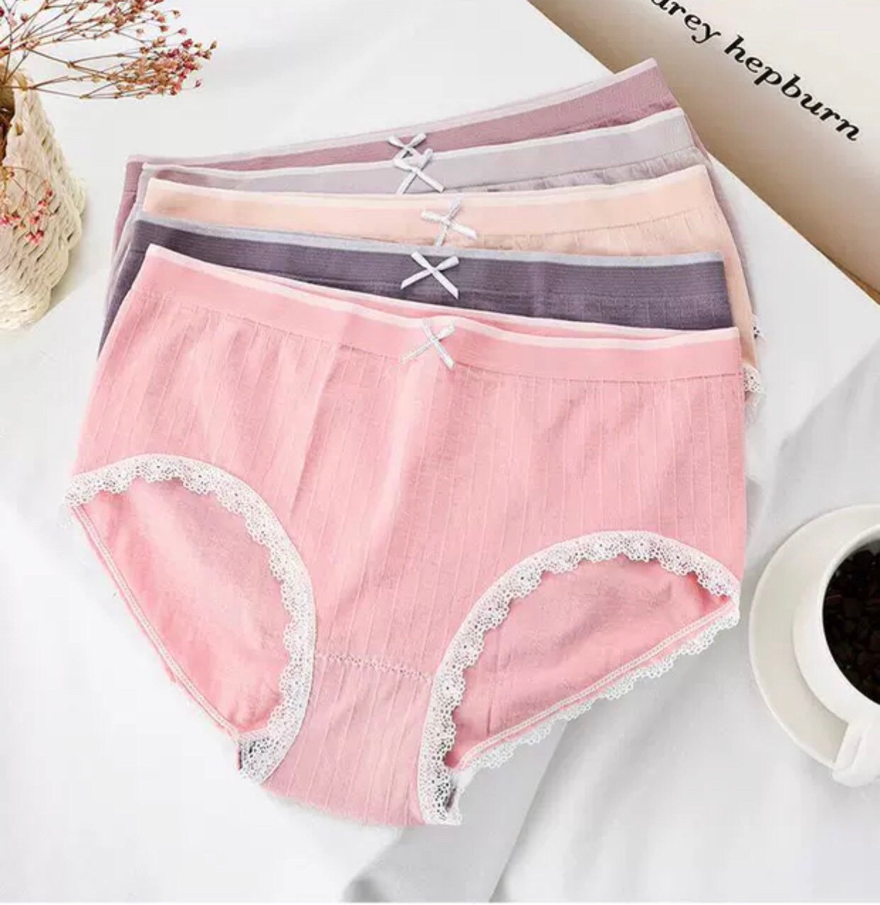 กางเกงชั้นในผู้หญิงแต่งโบว์น่ารัก