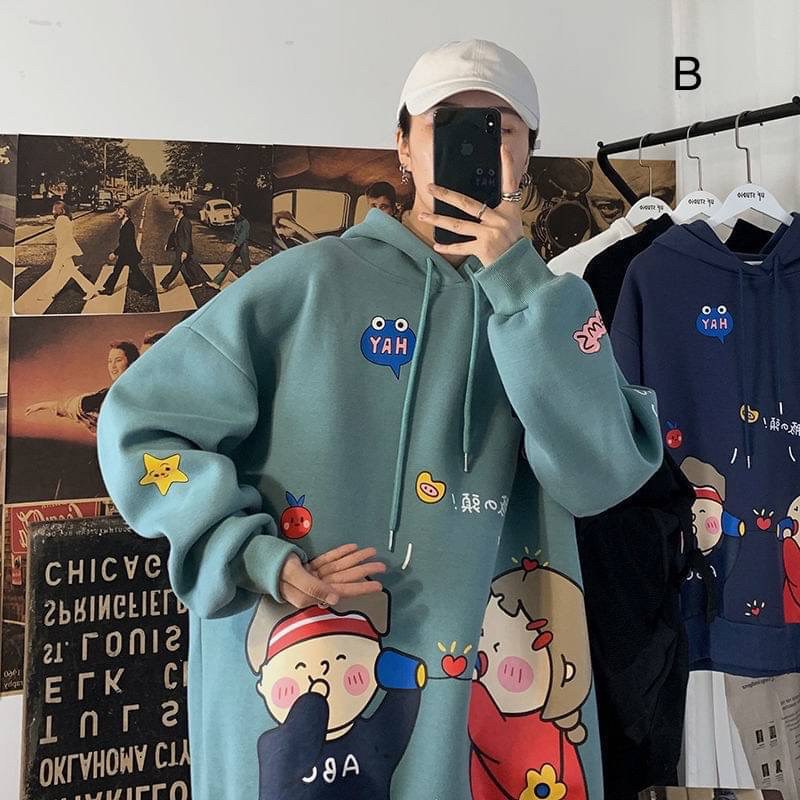 เสื้อกันหนาวมีฮู้ดลบลายน่ารักสุดๆ