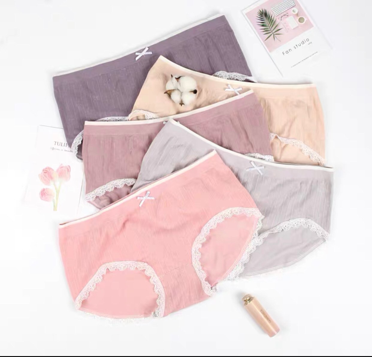 กางเกงชั้นในผู้หญิงแต่งโบว์น่ารัก