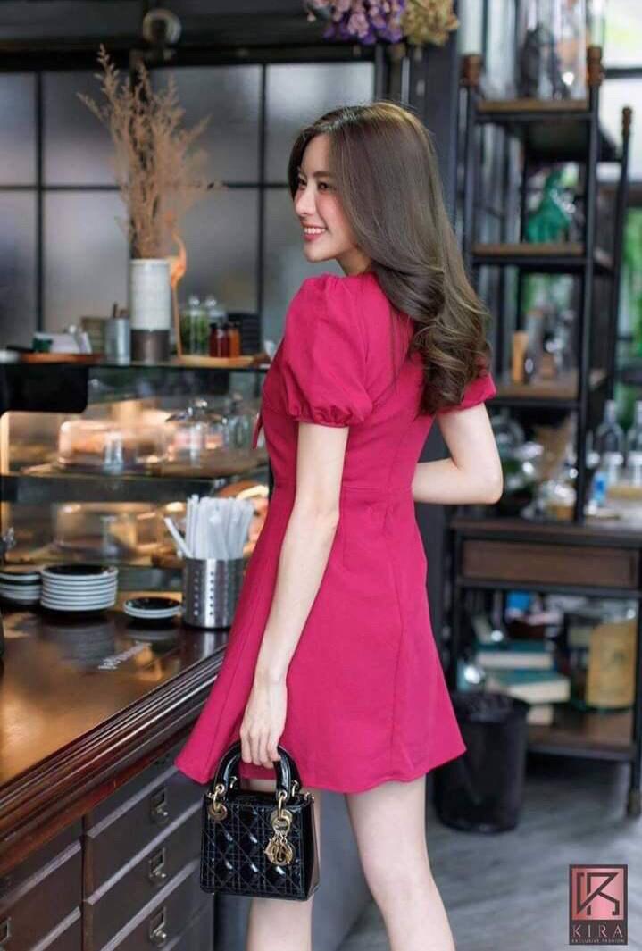 งานป้ายลบKira-มินิเดรสแขนตุ๊กตา