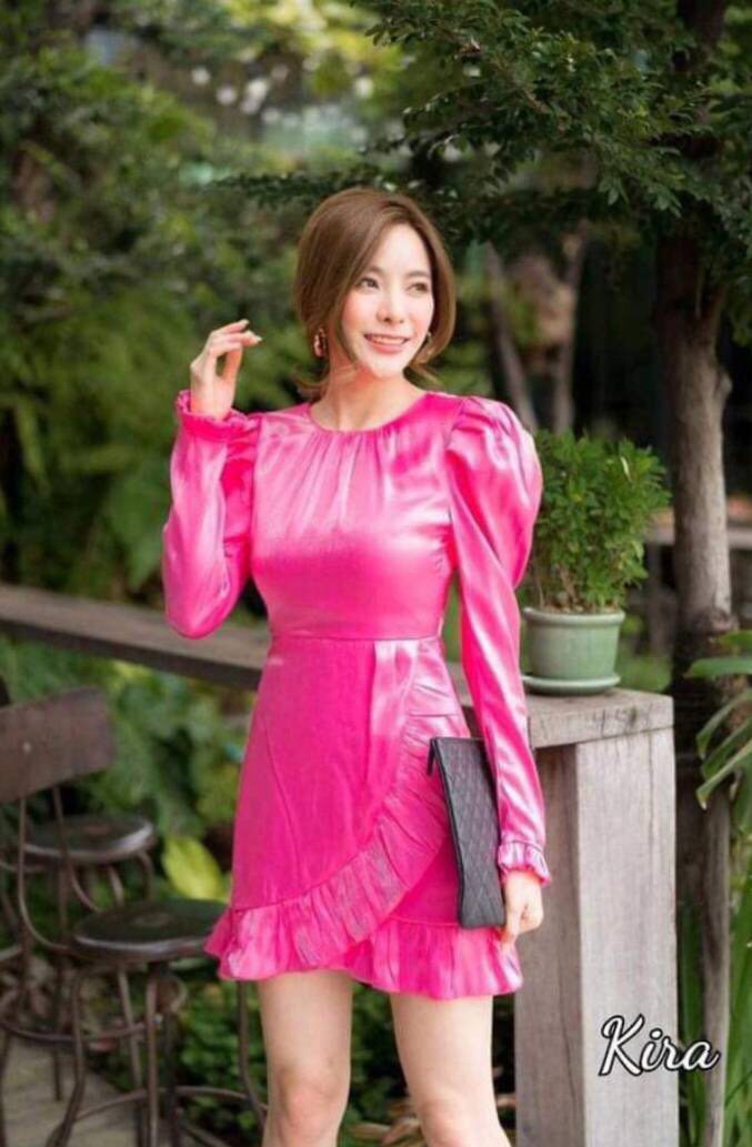 งานป้ายลบKira-มินิเดรสแต่งระบาย