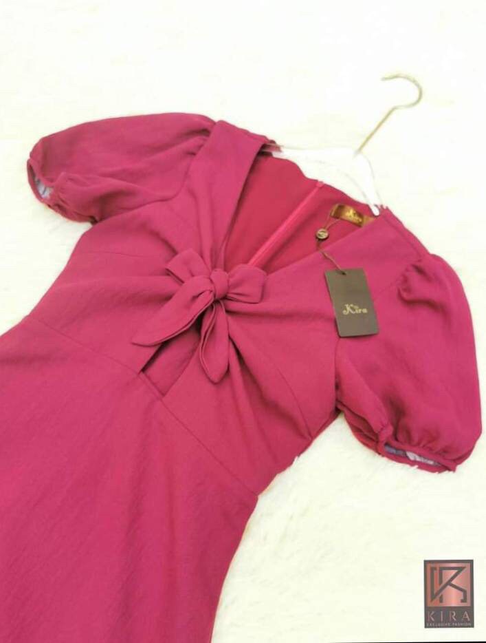 งานป้ายลบKira-มินิเดรสแขนตุ๊กตา