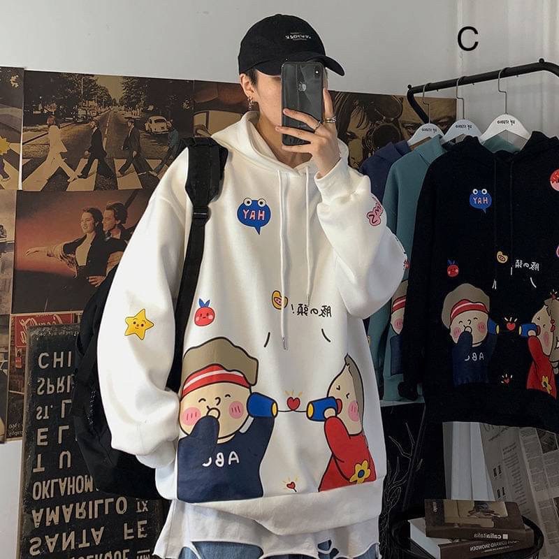 เสื้อกันหนาวมีฮู้ดลบลายน่ารักสุดๆ