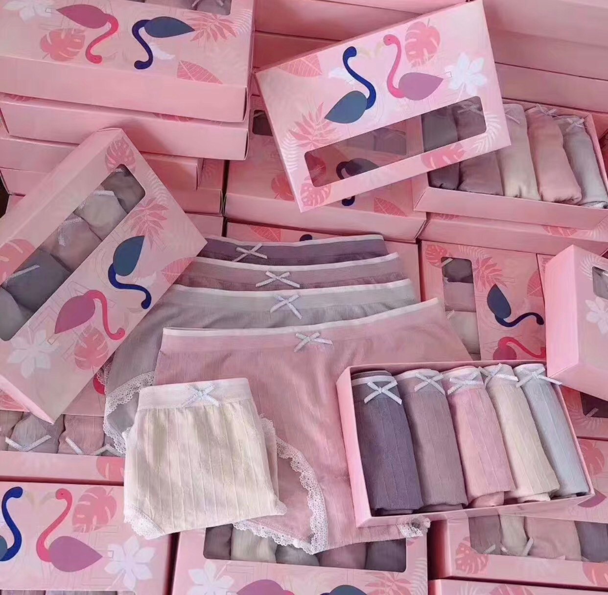 กางเกงชั้นในผู้หญิงแต่งโบว์น่ารัก