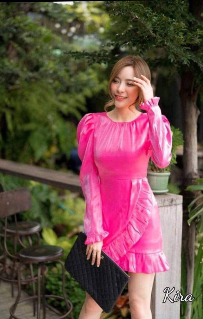 งานป้ายลบKira-มินิเดรสแต่งระบาย