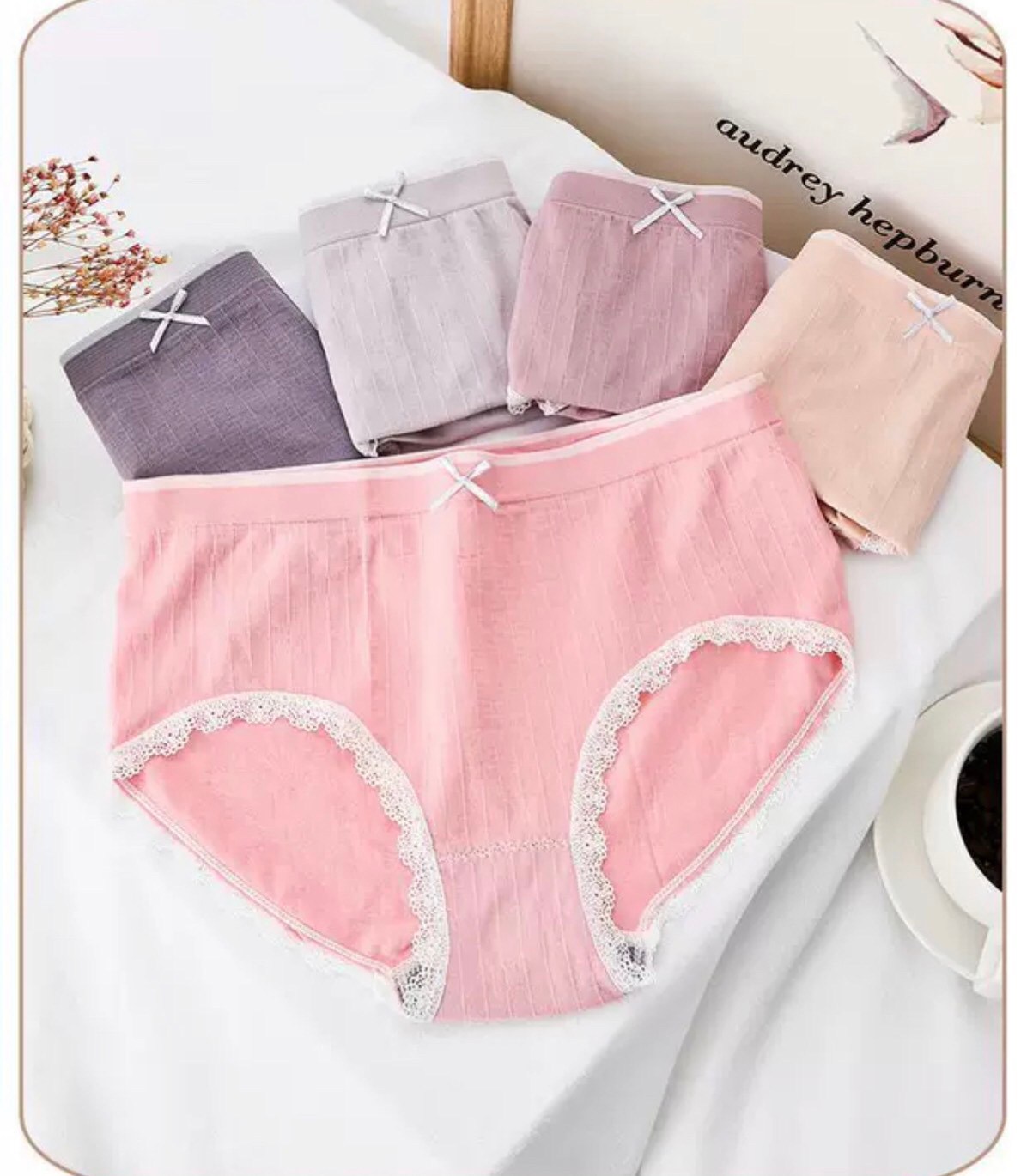กางเกงชั้นในผู้หญิงแต่งโบว์น่ารัก