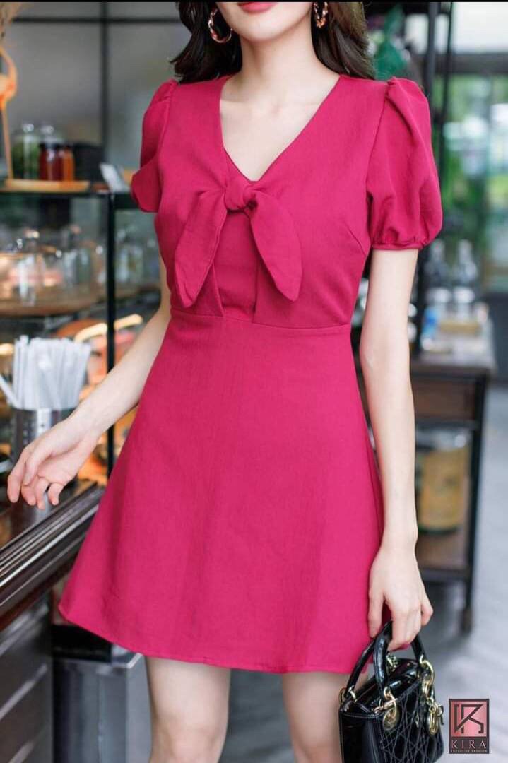 งานป้ายลบKira-มินิเดรสแขนตุ๊กตา