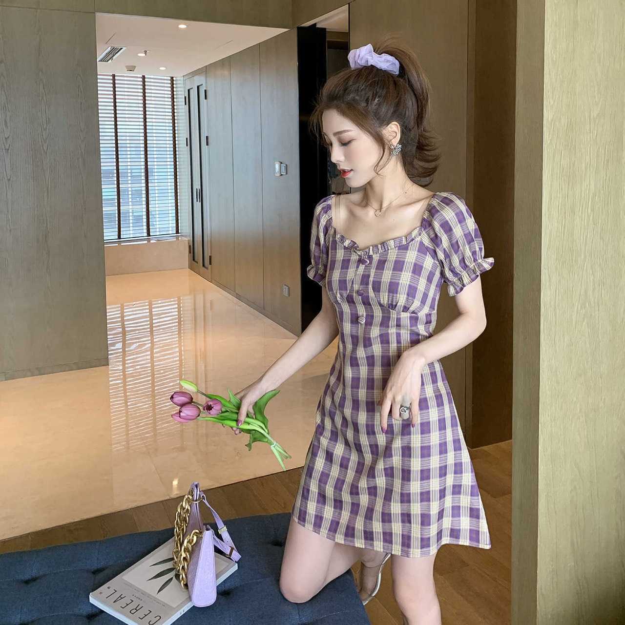 มินิเดรสลายตารางลบแขนตุ๊กตา